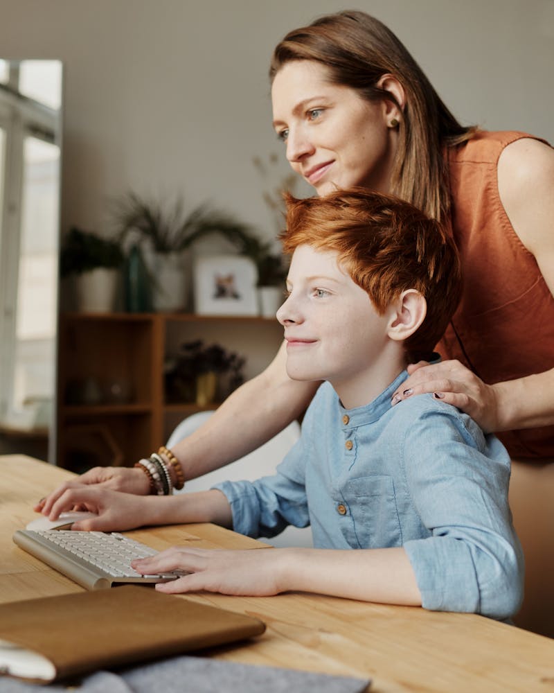 Parent and child learning together